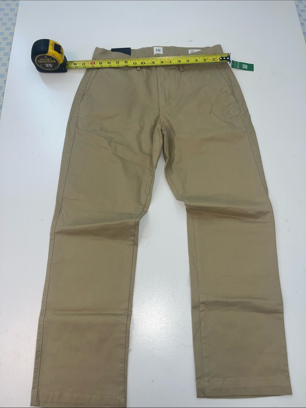 GAP Men's Khaki Straight Leg Chinos - Tan